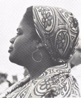 Bernice Johnson REagon, 1965, Newport Folk Festival - photo by David Gahr - from Face of Folk Music